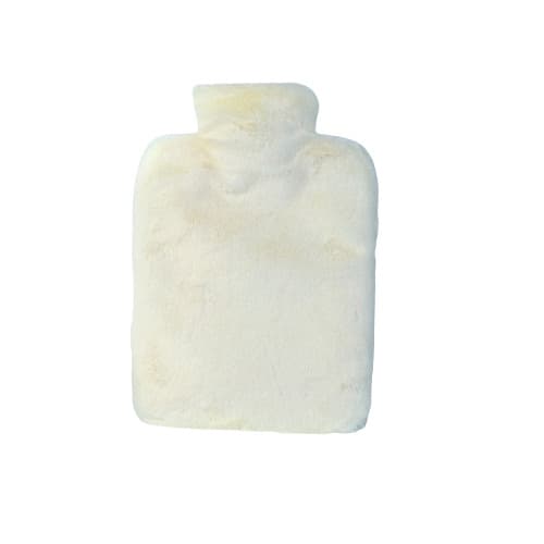 Varmeflaske med blødt og luftigt låg Beige