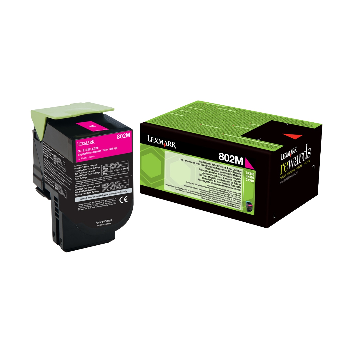 Lexmark tonerpatron 802M Original Magenta