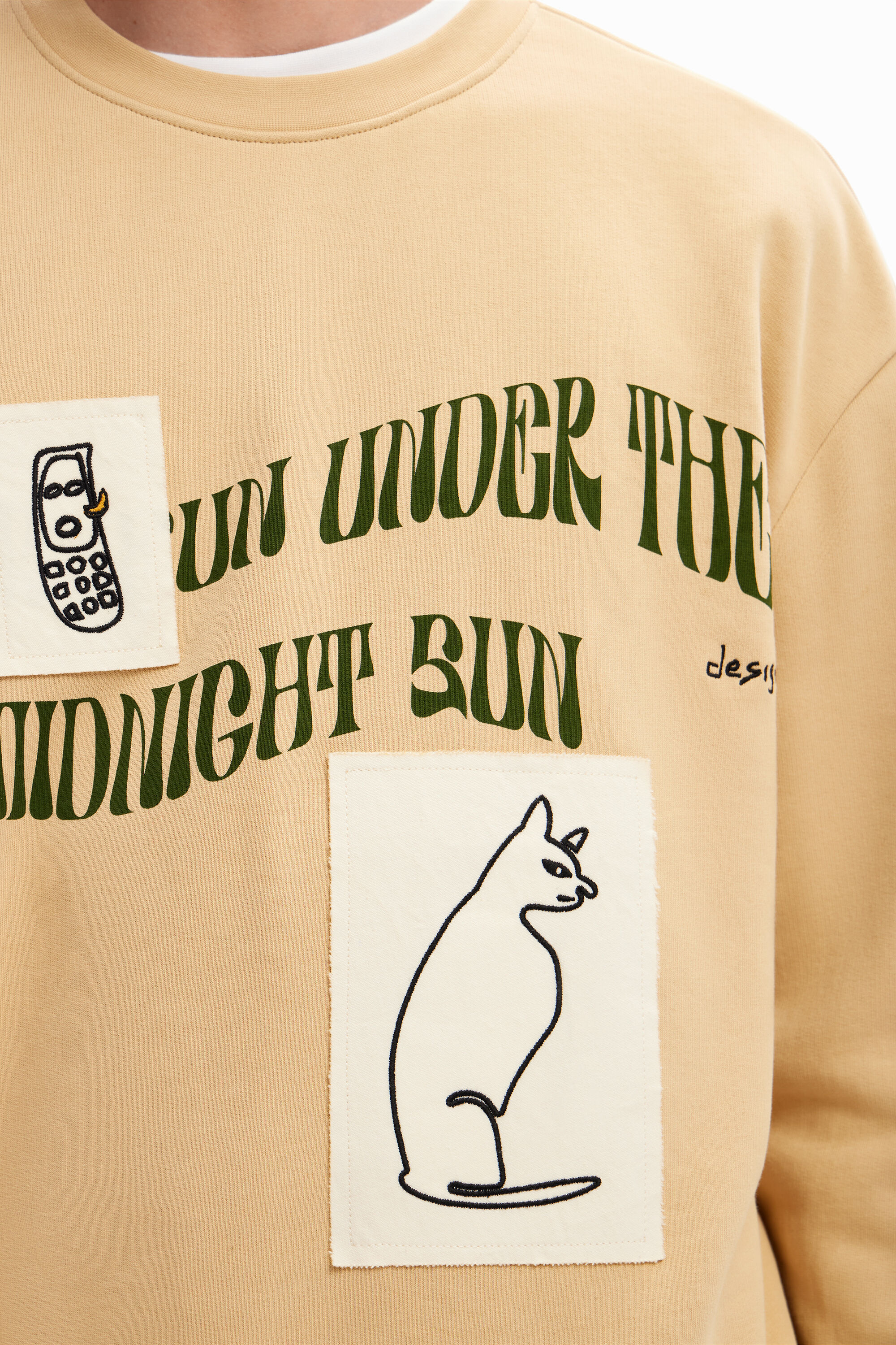 Sweat-shirt messages patchs