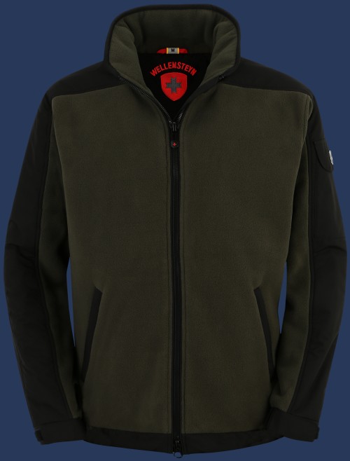 Jet-Jacke MicroFleece, Hunter/Schwarz