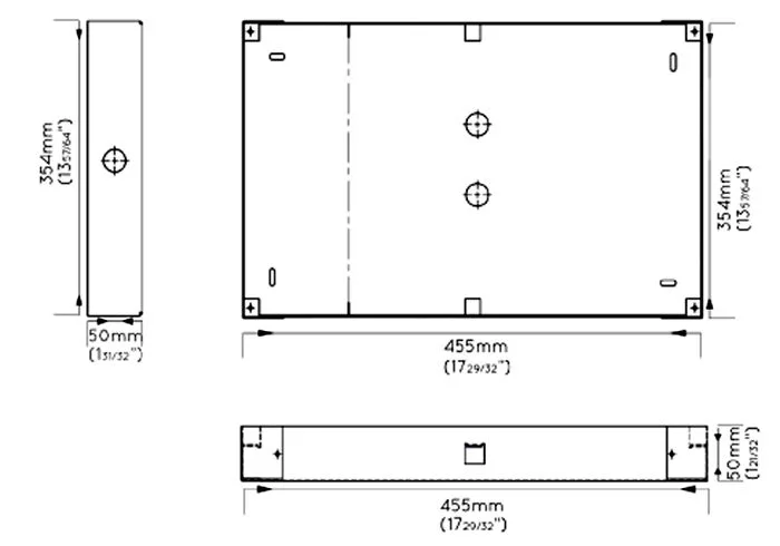 Boîtier d'encastrement Amina Back Box SW345 Accessoires enceintes