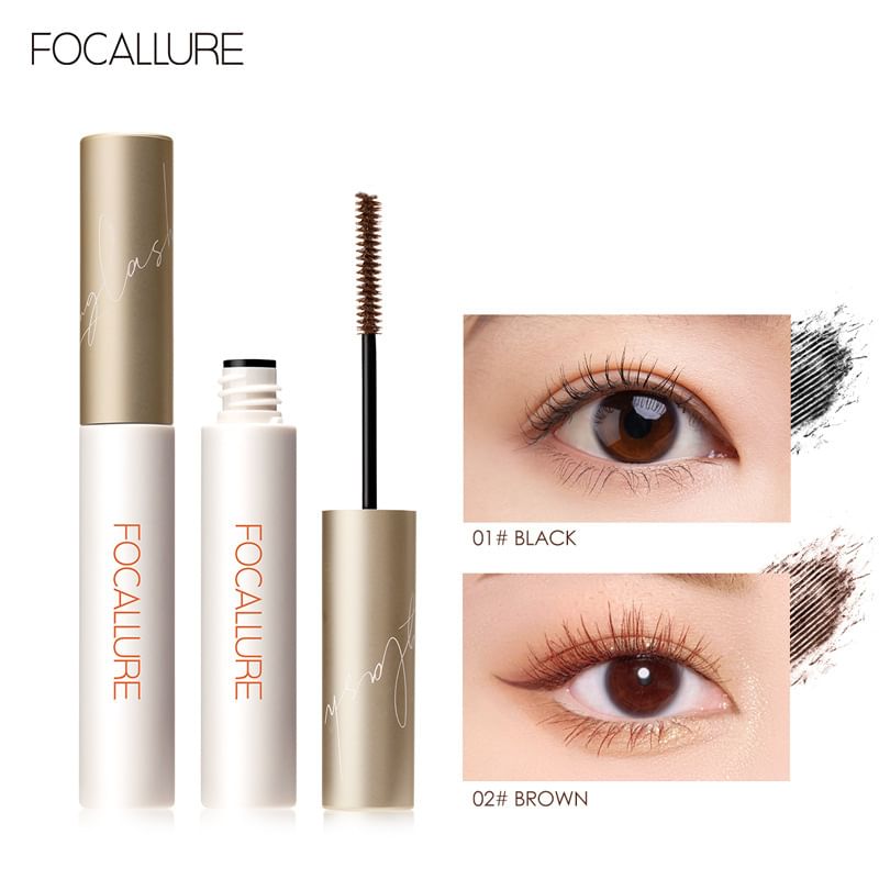 FOCALLURE - Longlash Waterproof Mascara 3mm Micro Brush - 2 kleuren