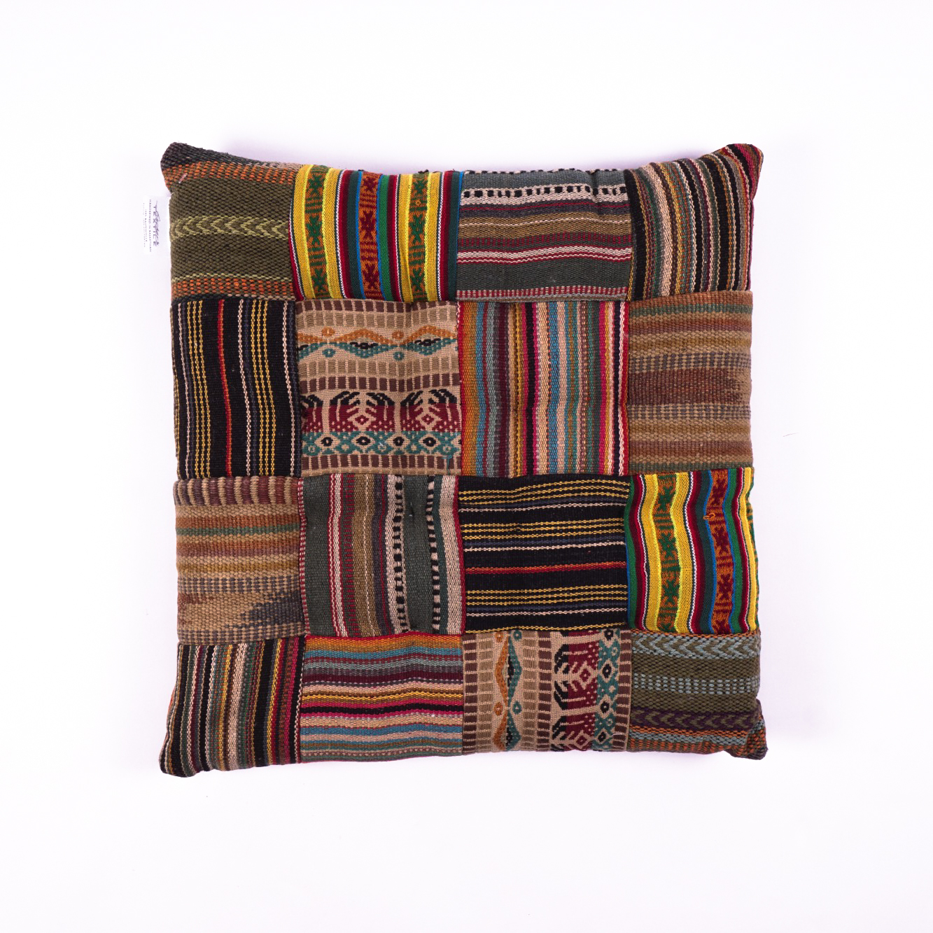Handgewebtes Kissen '60s', multicolor, L 40 cm, B 40 cm von fischer's lagerhaus