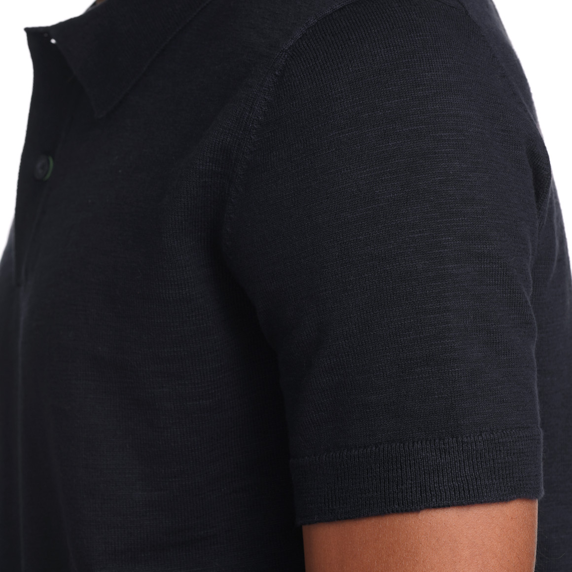 VanVaan Herren Strick-Poloshirt aus Baumwolle dunkelblau