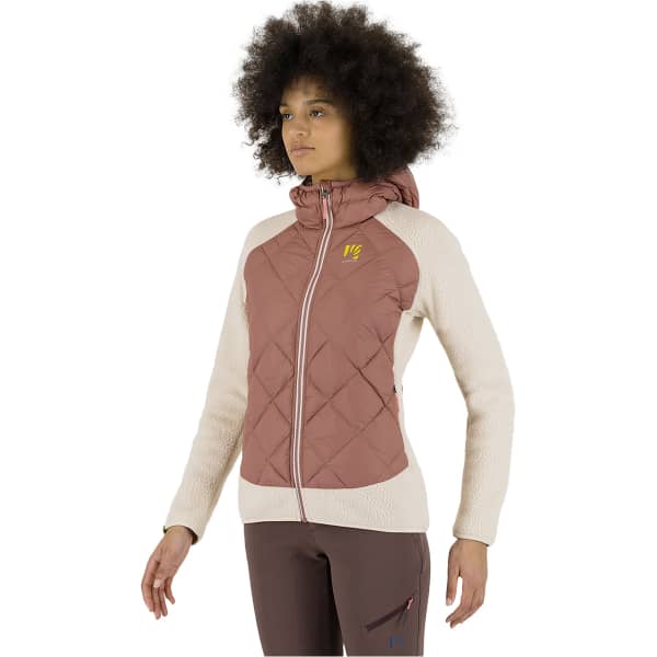 Doudoune ski de randonnée KARPOS MARMAROLE RETRO W JKT DECO ROSE/OAT