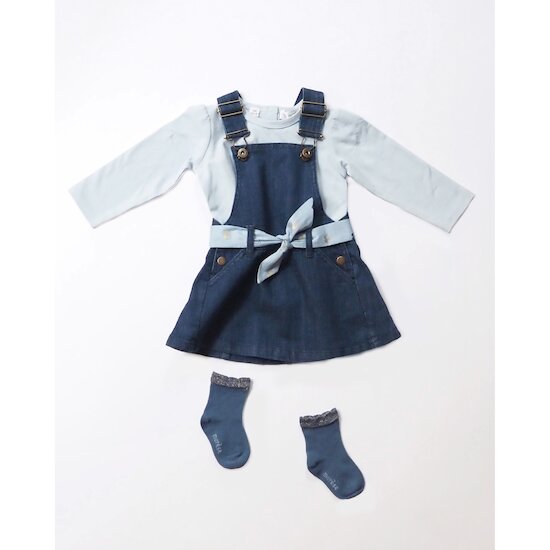 Bleu Ballerine Robe salopette   Blue Dream        de               Marèse