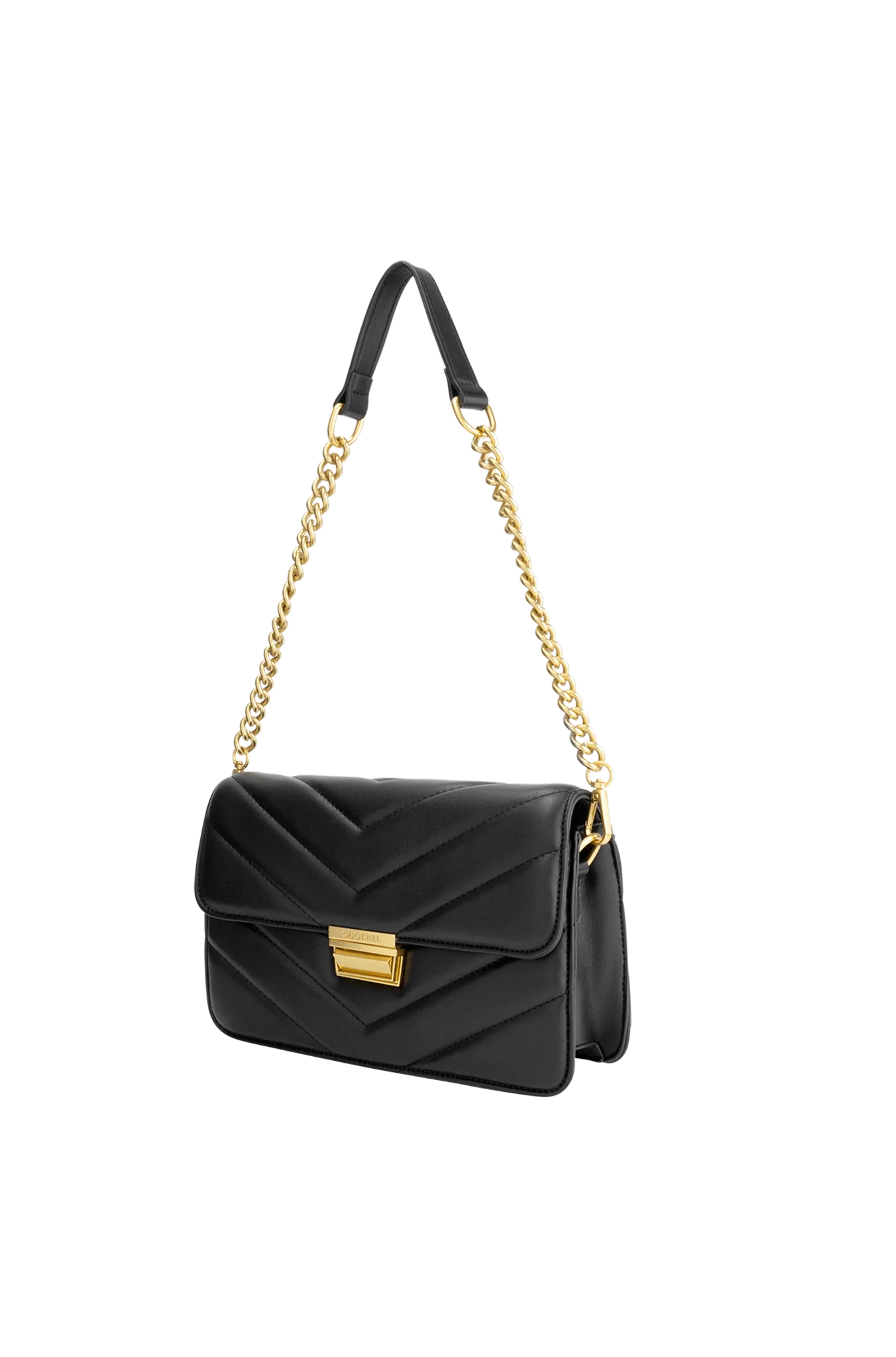 Quotrell Savona Tas Dames Zwart/Goud