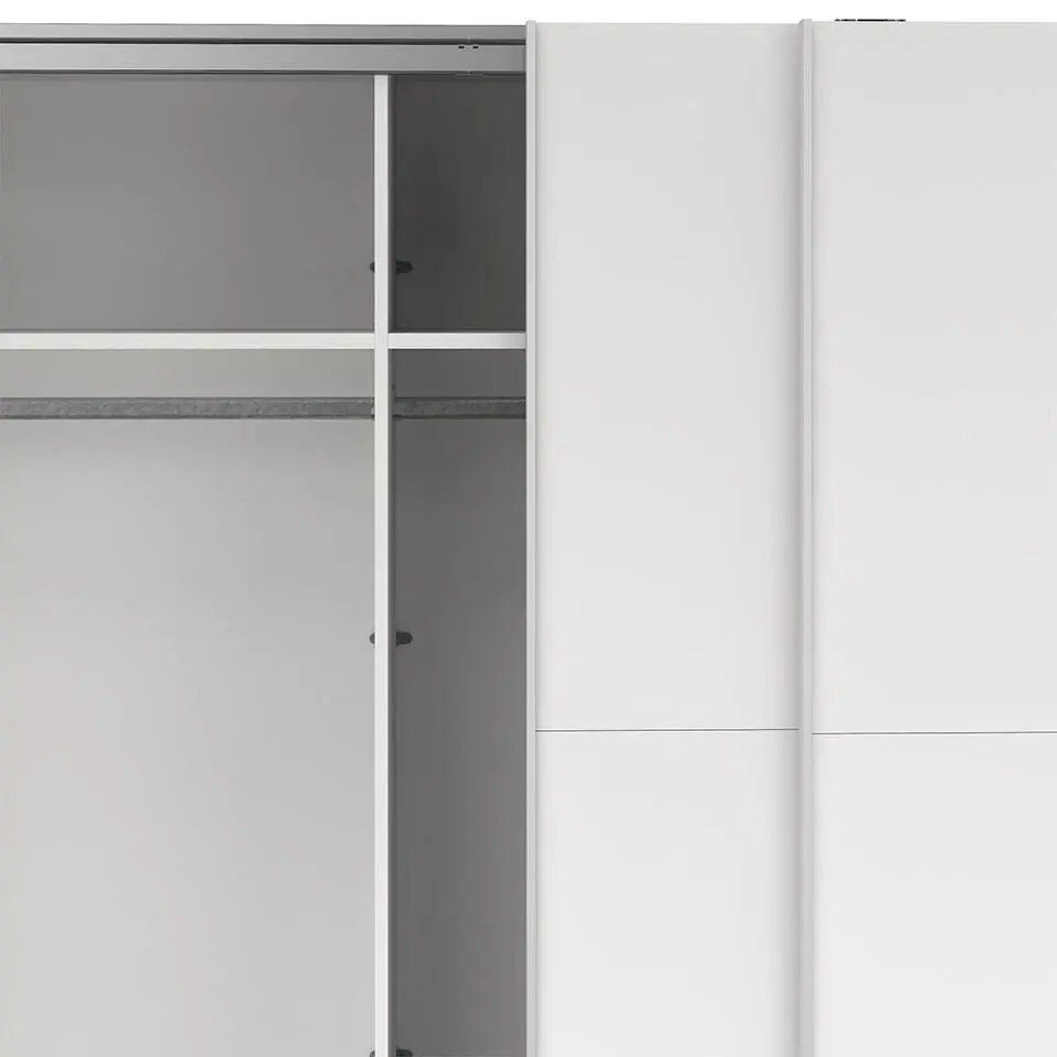 Hioshop Como schuifdeurkast 2 deuren 245x220cm wit