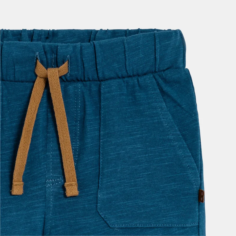 Short en maille légère bleu bébé garçon Bleu