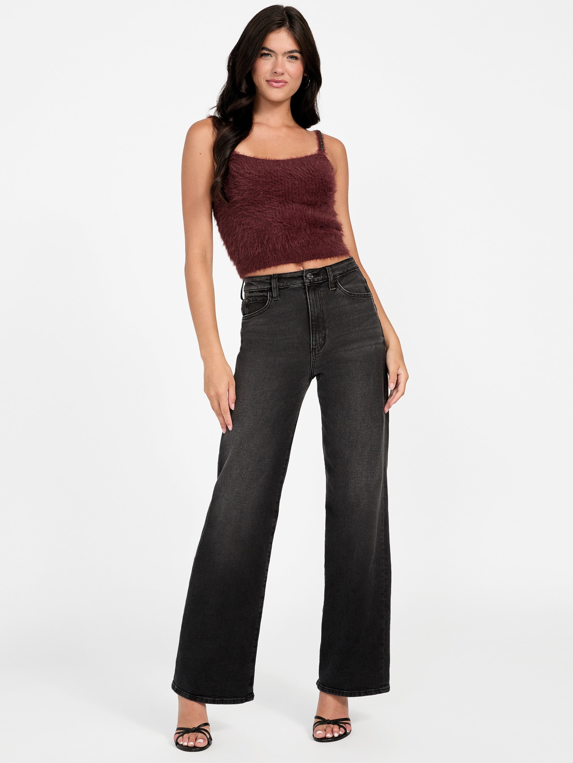 Top cropped Keyla Fuzzy Sweater