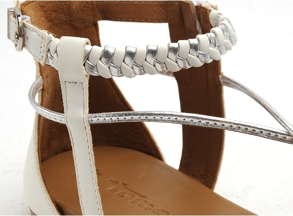 Tamaris nu pieds plats femme 28043 20 blanc