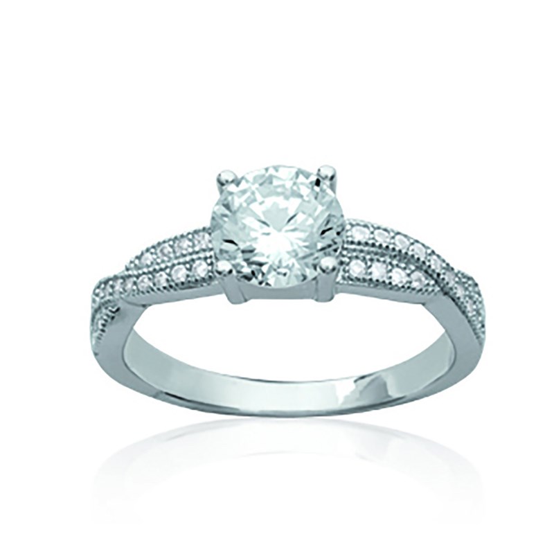 Bague Femme - Argent 925 - Oxyde de zirconium
