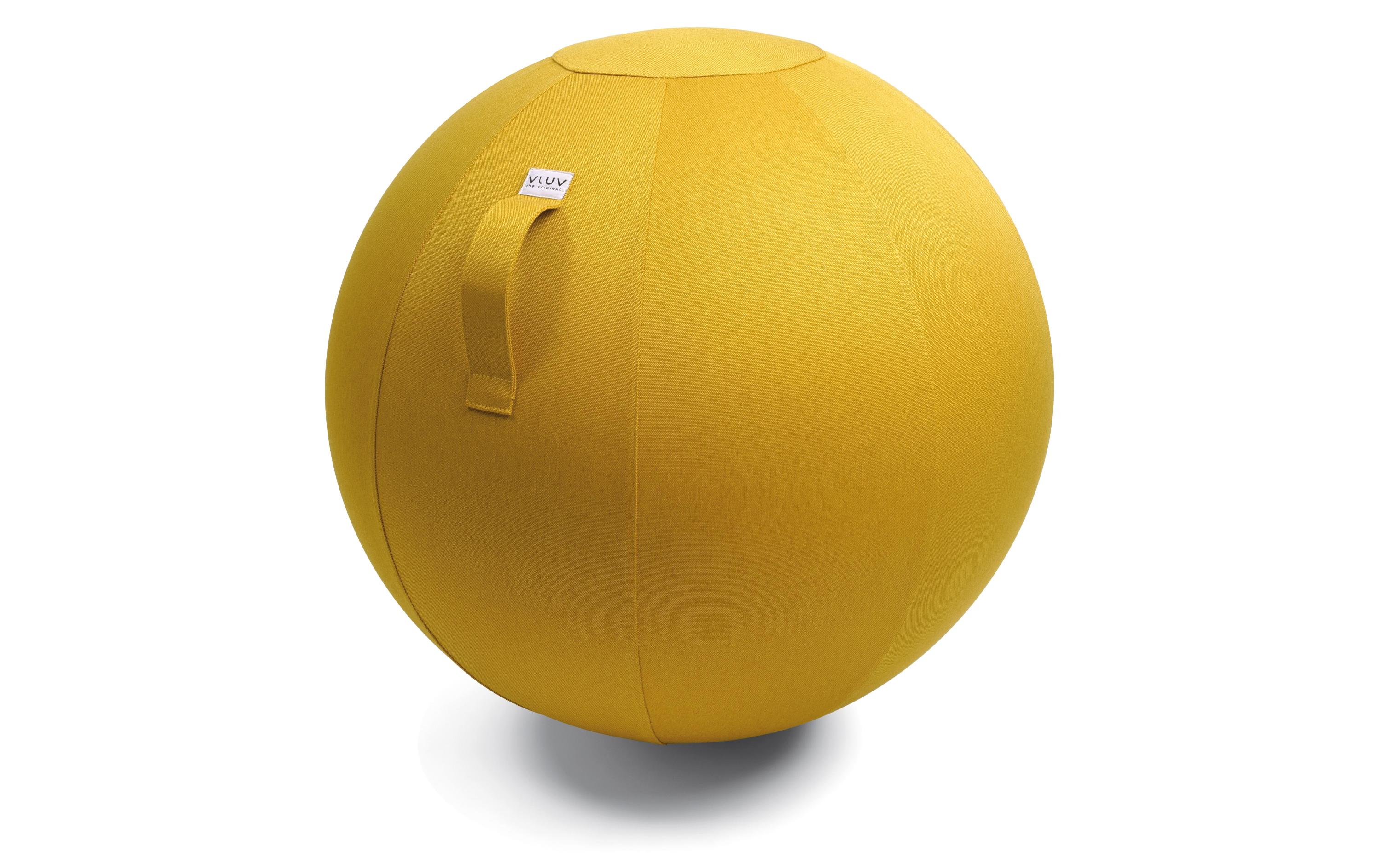 Sitzball Leiv Mustard, Ø 70-75 cm<br>Sitzball aus Stoff