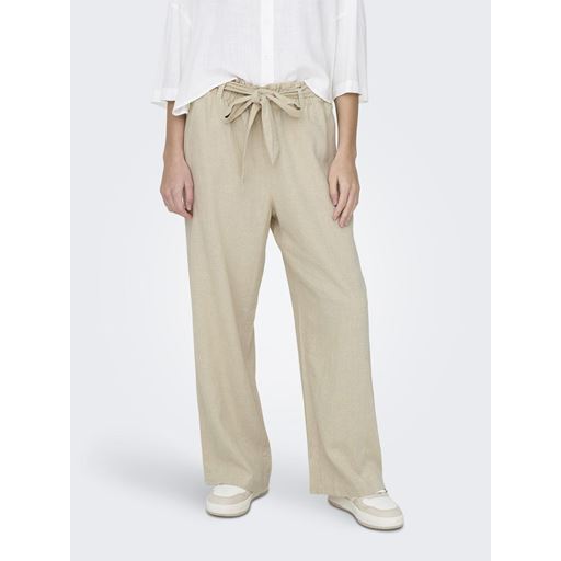 JDY Say Linen Bukser, Oatmeal, 42