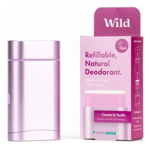 Wild Refillable Natural Deodorant Coconut & Vanilla - 1 stk.