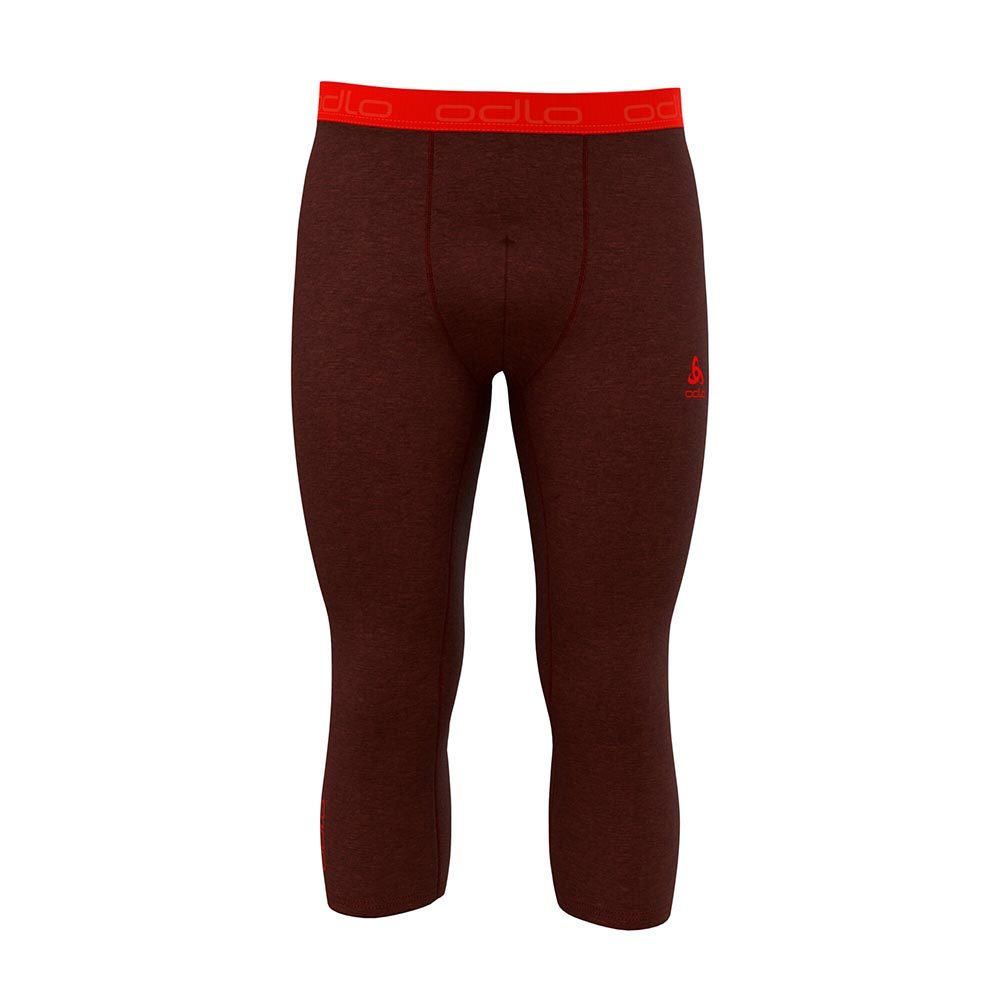 Odlo Revelstoke PW 150 BL Driekwart Thermo Onderbroek Donkerrood/Roze Heren