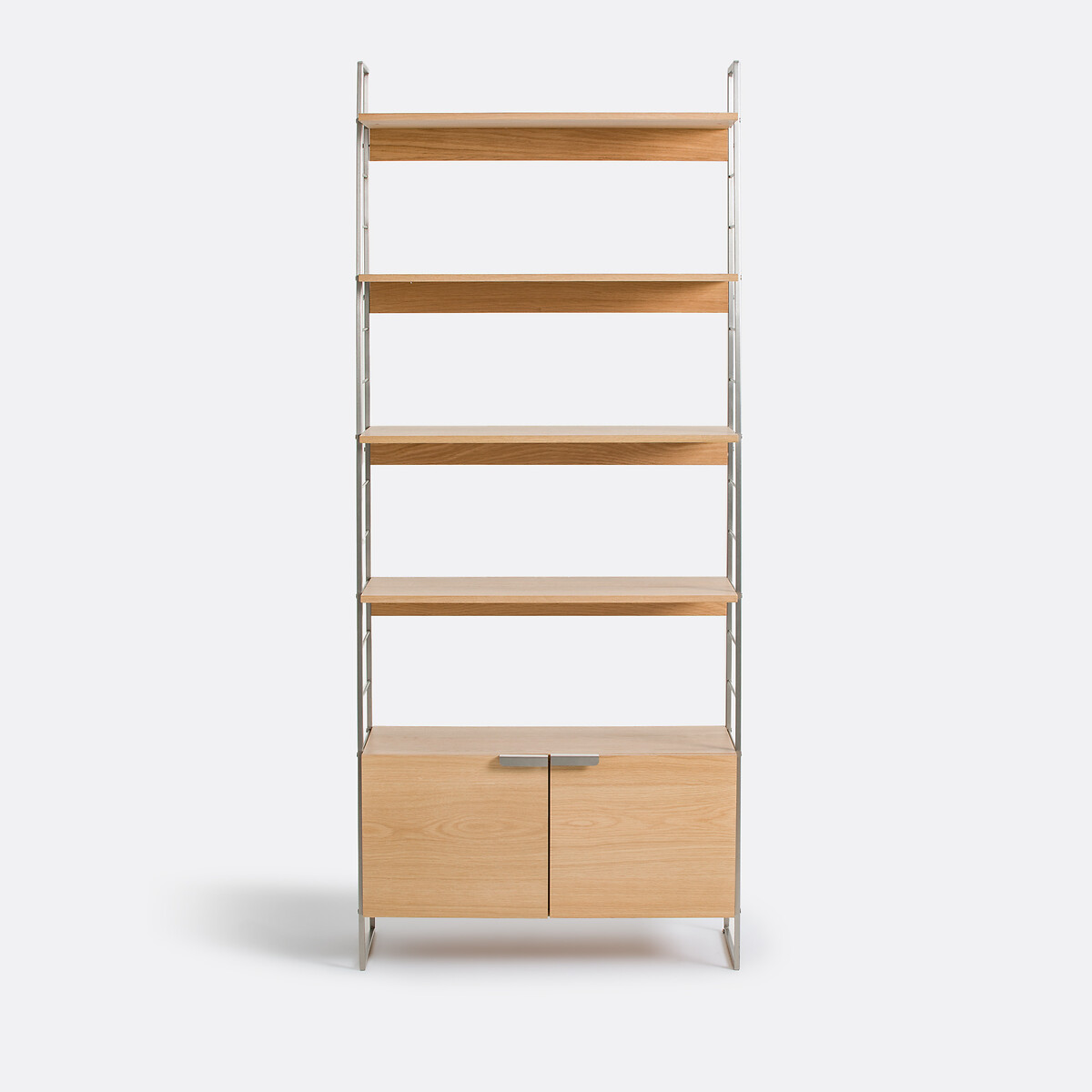 LA REDOUTE INTERIEURS<br>Estante vintage em carvalho e cromo, Alt.190 cm, Watford