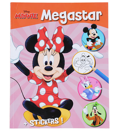 Megastar Malebog m. Klisterm?rker - 128 sider - Minnie