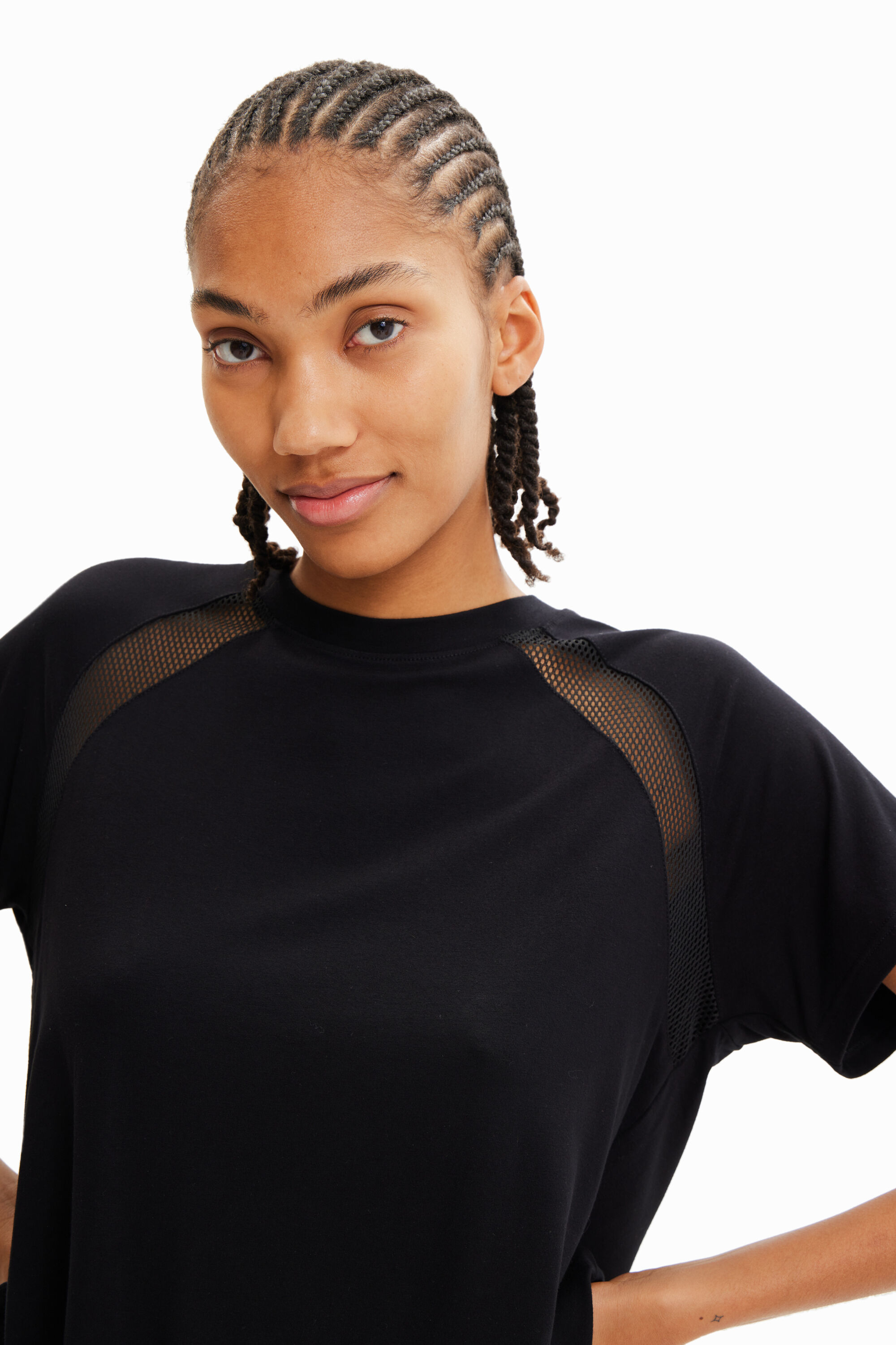 T-shirt court de sport résille