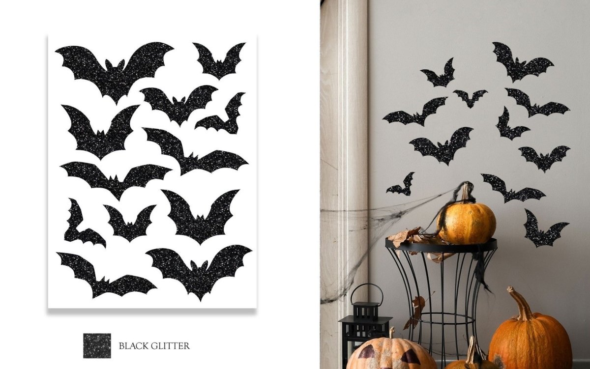 Halloween Muursticker Vleermuis 40cm