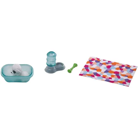 Barbie - Mini-Spielset mit 2 Hündchen, Hundehaus und Zubehörteilen