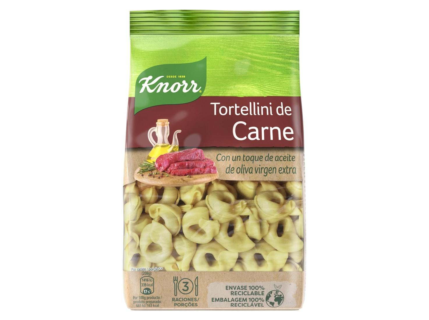 MASSA KNORR RECHEADA CARNE 250G