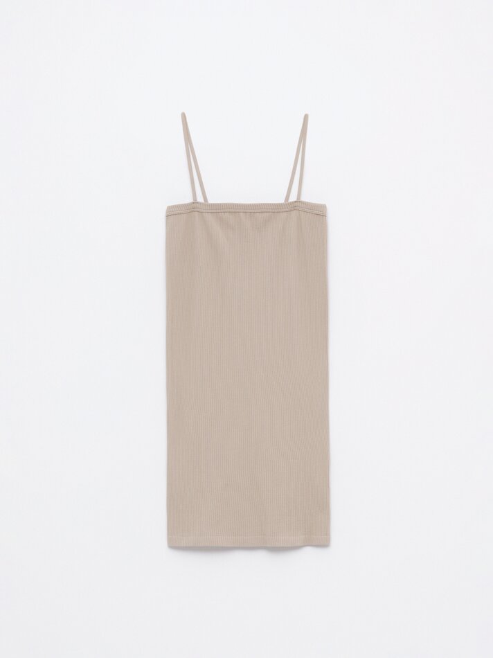 Vestido sem costura - Bege claro