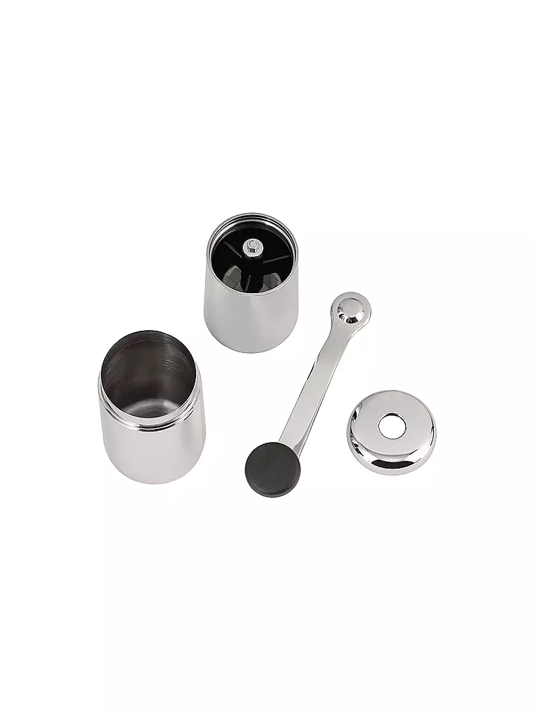 ALESSI Kaffeemühle SLOW COFFEE 21,5cm Edelstahl silber
