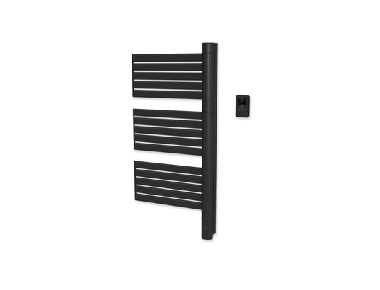 CARRERA - Sèche-serviette sans fluide lames plates pivotant 500w noir