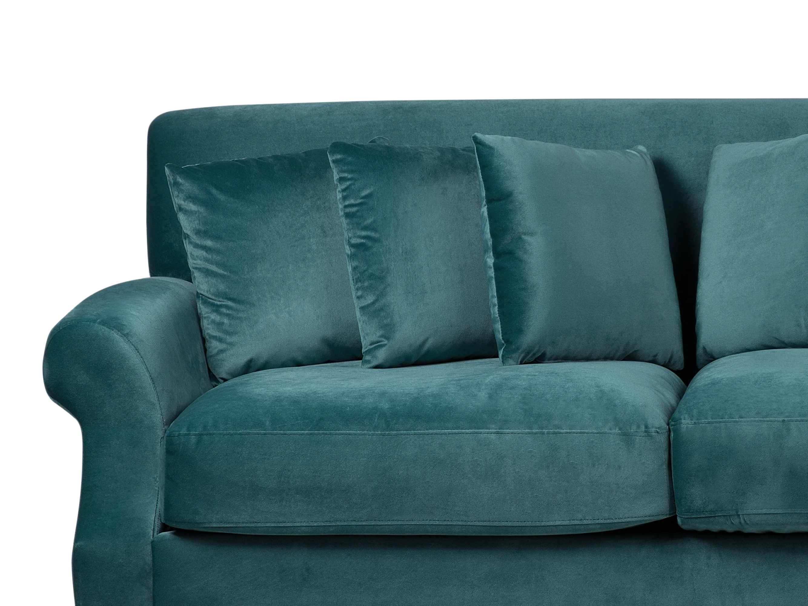Bank 2-zits EIKE Fluweel Groenblauw