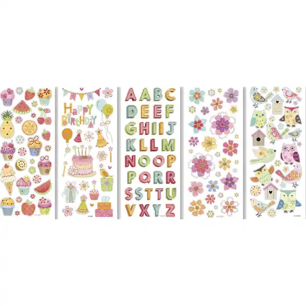 Sticker-Sortiment, 10 Pack sortiert
