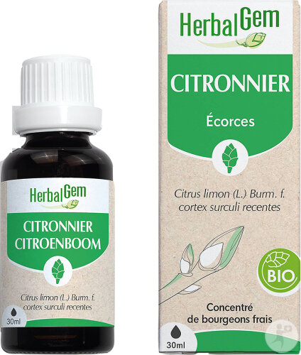 Herbalgem Citronnier Macérât-Mère Concentré Bio Flacon 30ml