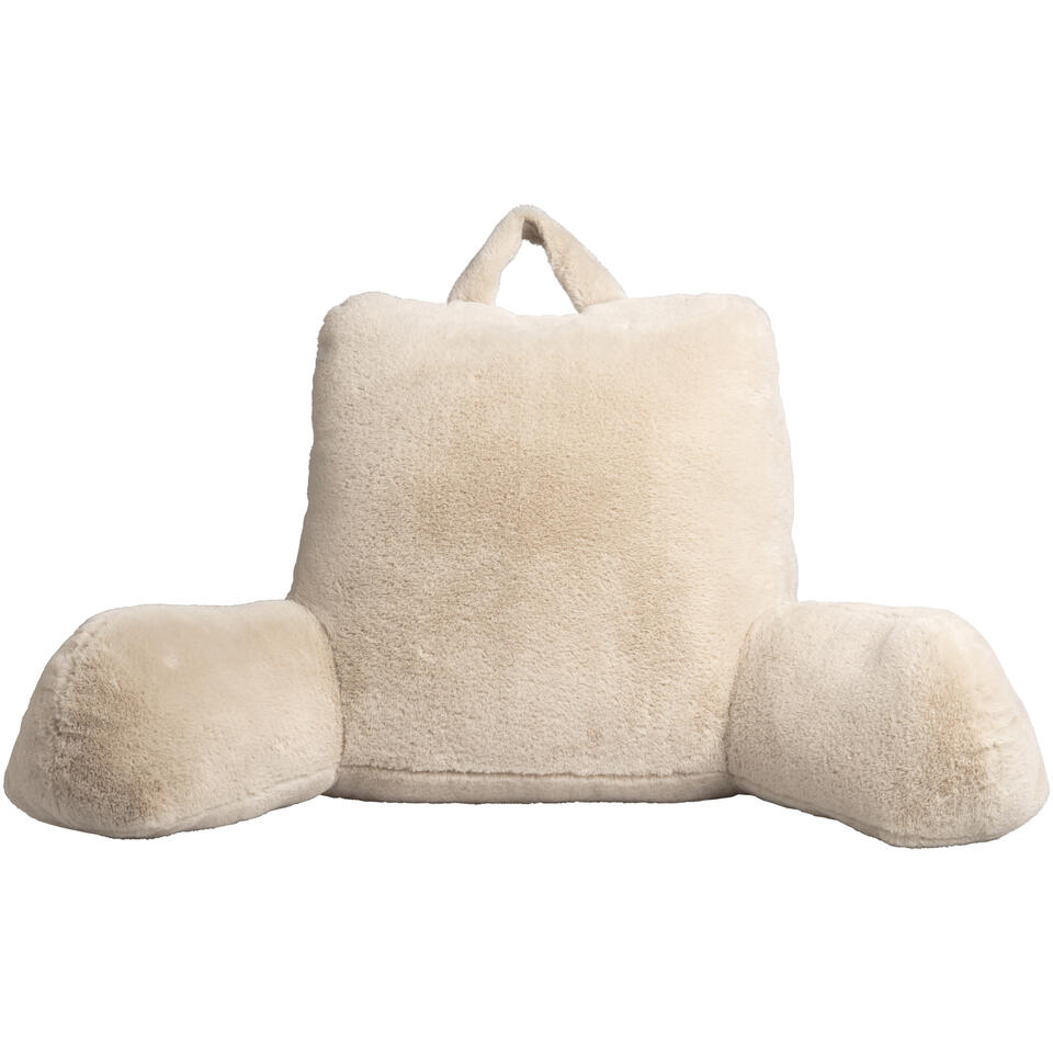 Leunkussen Fur Taupe - 45x70 Cm