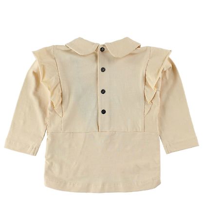 En Fant Bluse - Lys Fersken m. Struds/Fl?ser
