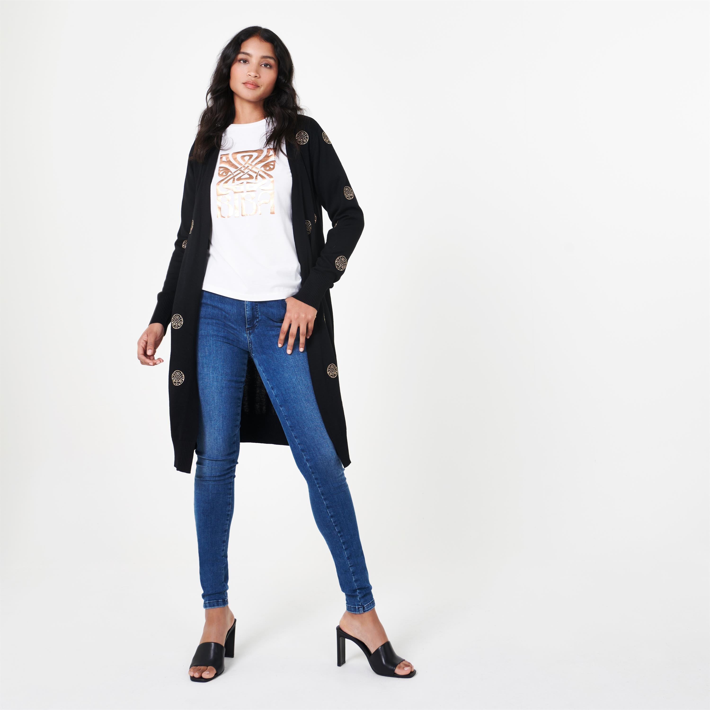 Biba Logo Embroidered Cardigan
