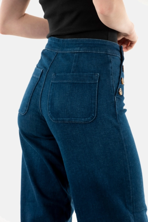 Pantalons only madison dark medium blue denim