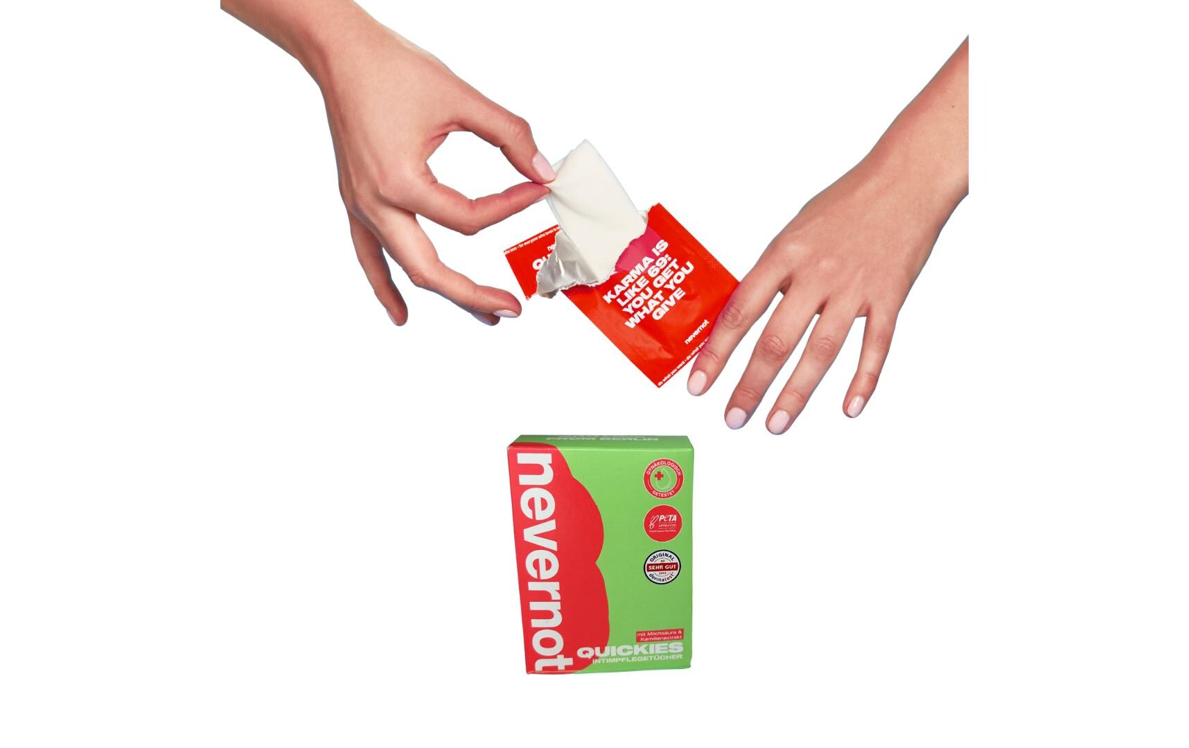 Intimpflege Quickies Intimate Wipes 7 StückHochwertige Intimpflegetücher aus medizinischem Silikon