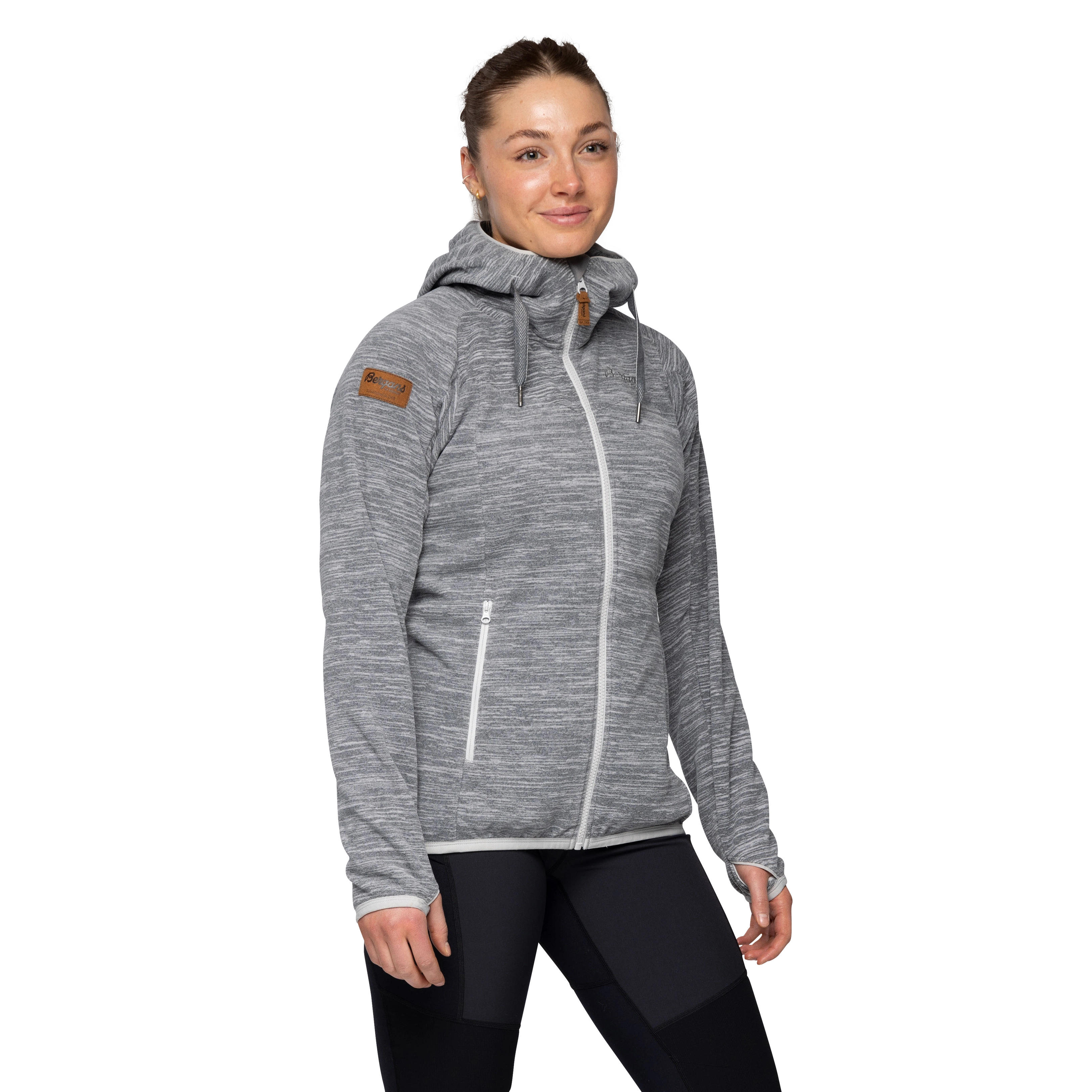 Hareid Fleece W Jacket Aluminium