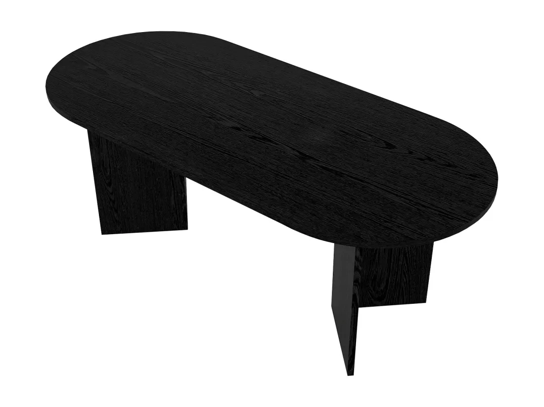 Table à manger 8 personnes - Noir - TOPANIA