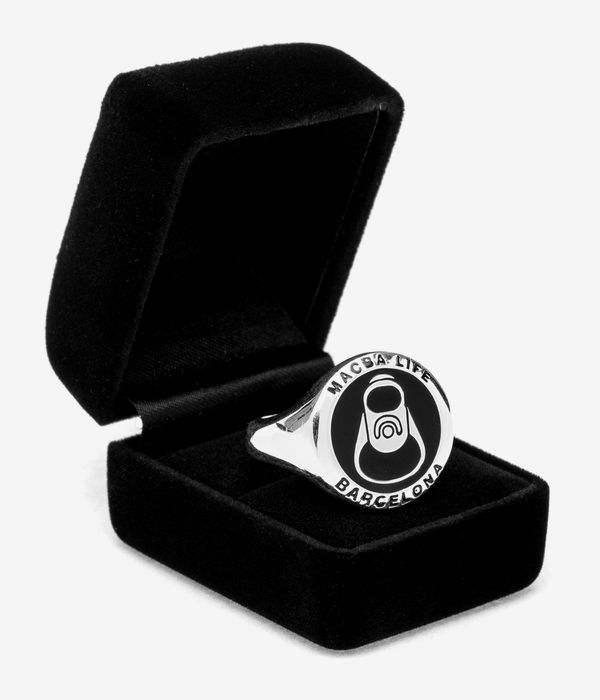 Macba Life Enamel Ring (silver)