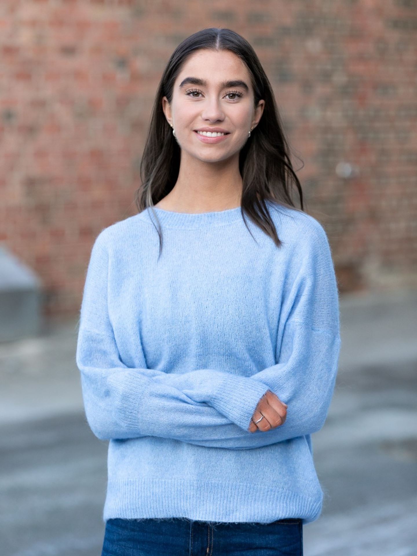 Femme Mohair O-Neck Pullover