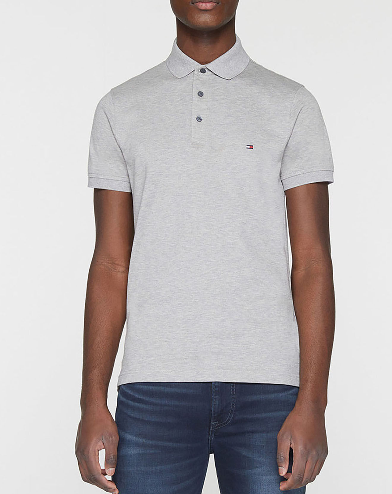 Tommy Hilfiger Polo slim fit 1985 gris