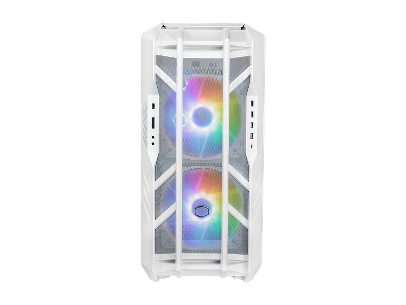 Cooler Master PC-Gehäuse HAF 700 Weiss Vielseitig einsetzbarer Big-Tower mit Sichtfenster