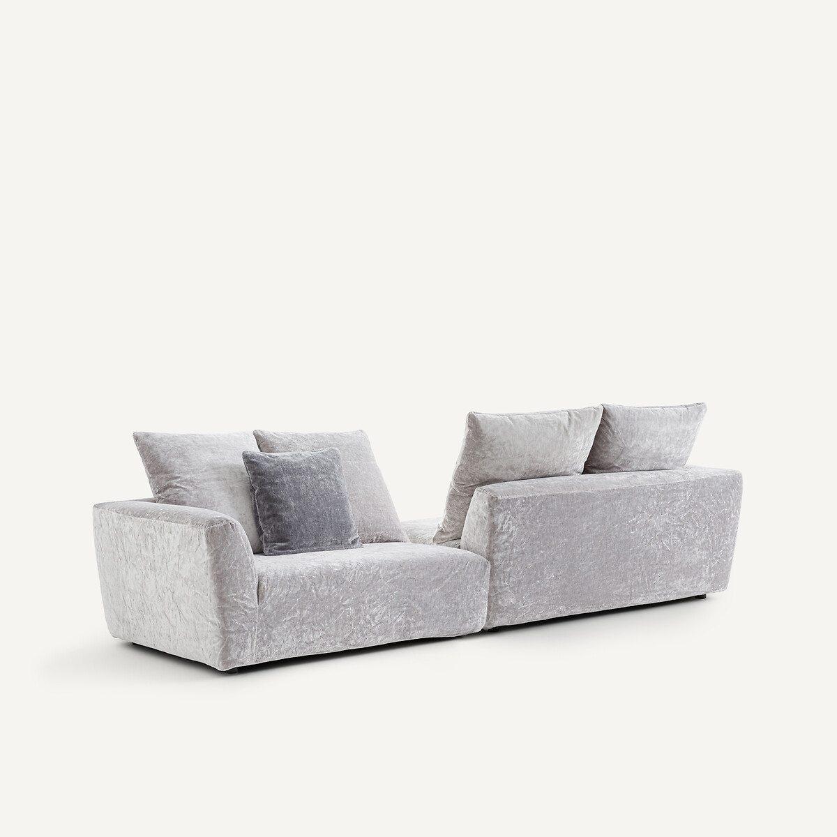 OTTO STUDIO PARA AM.PM<br>Meia poltrona em veludo viscose, Chill