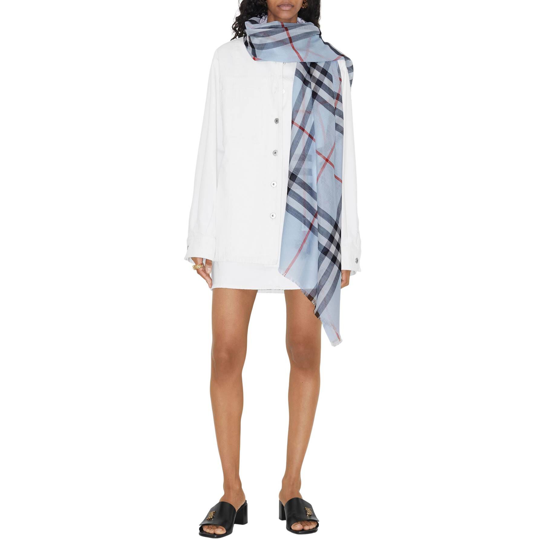 Burberry| Schal aus Wolle-Seidenmix