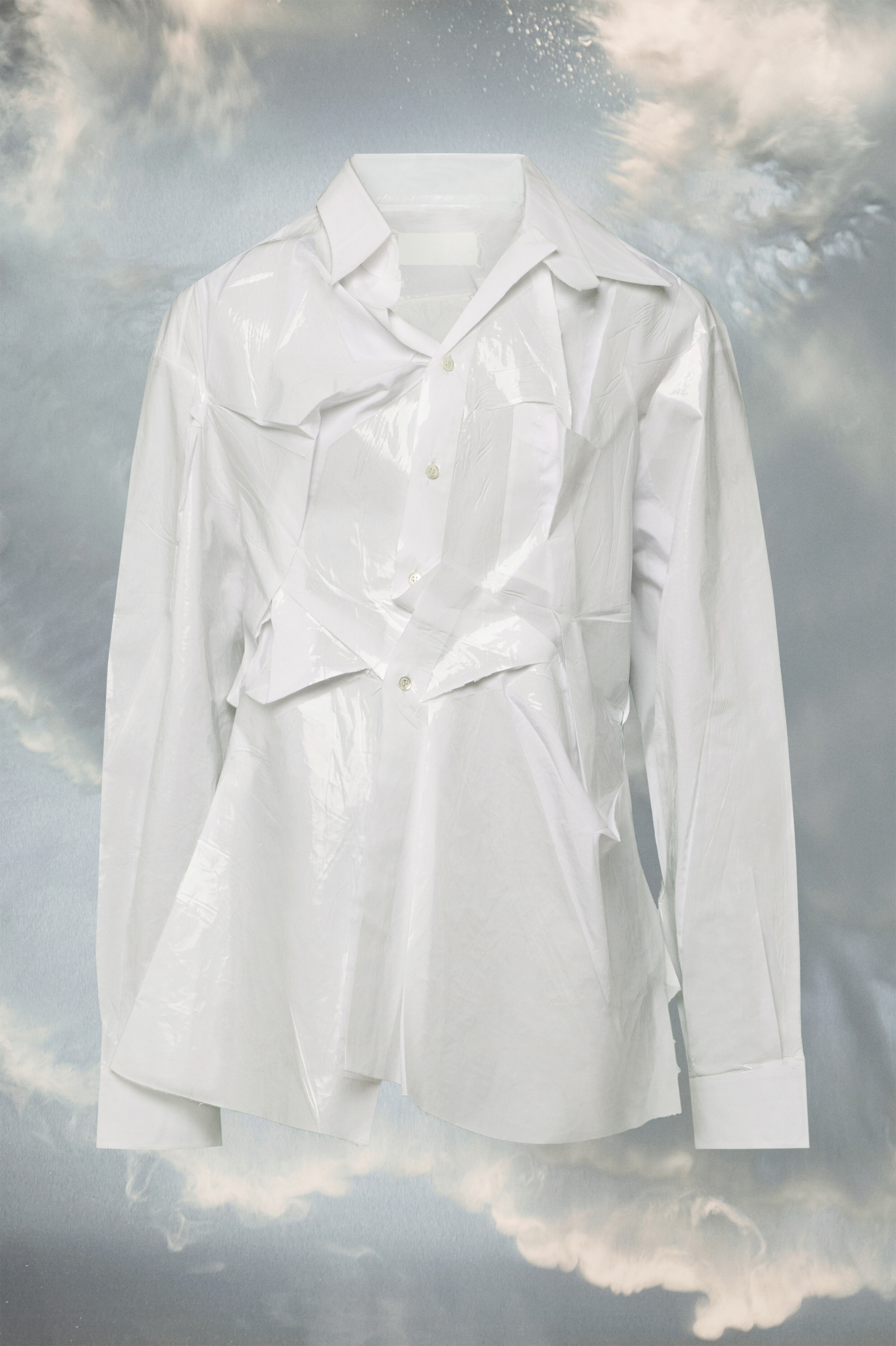 White Cotton Poplin Oversized Shirt