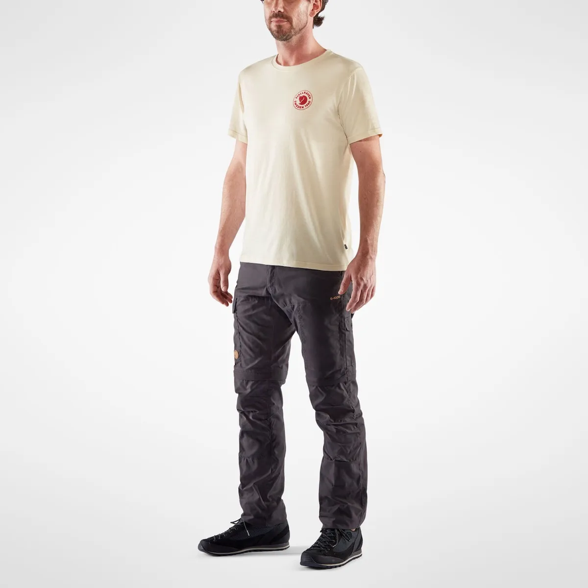 Fjällräven Men's 1960 Logo T-shirt Uncle Blue/Melange