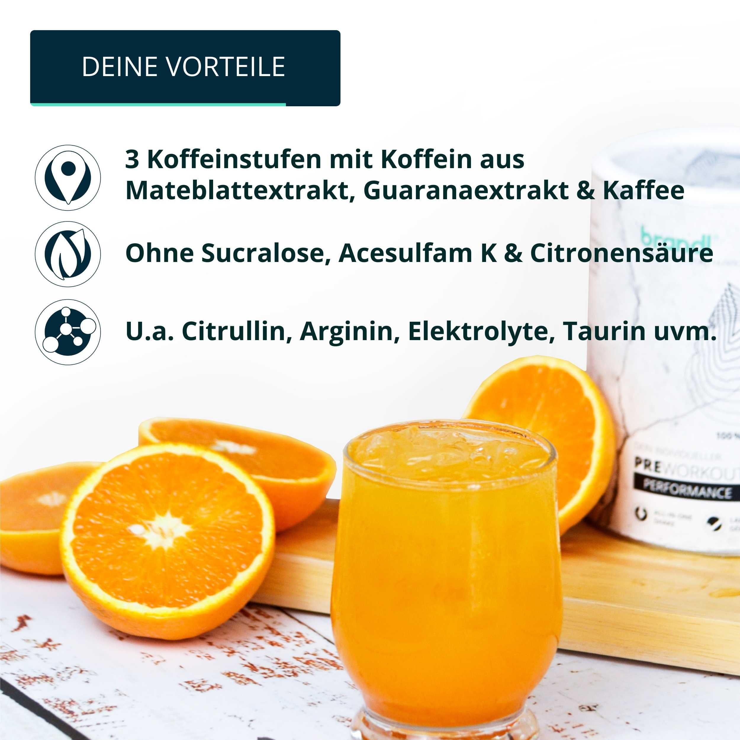 brandl® Pre-Workout Booster 2.0  | Stufe 2