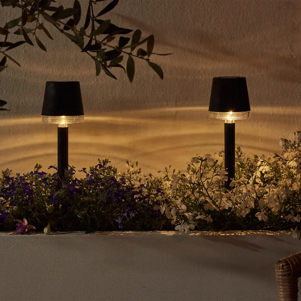 Luxform - 4x Solar Tuinlamp - Cala d'Or - Set van 4 stuks