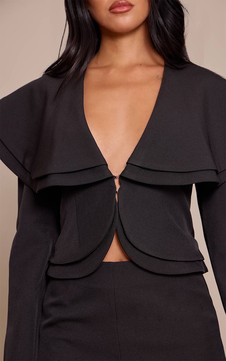 Noir Combinaison-short Oversize Tissée Ajustée